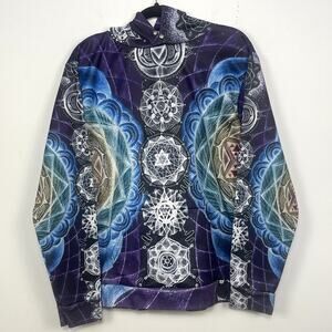 Sacred Geometry Spiritual Men's Multicolor Graphic Hoodie